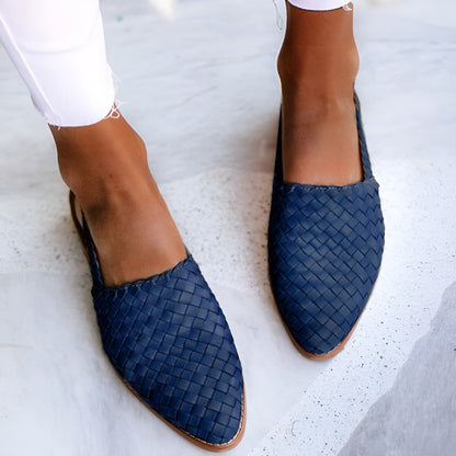 Whisper - Sandales en cuir tissées élégantes pour femme