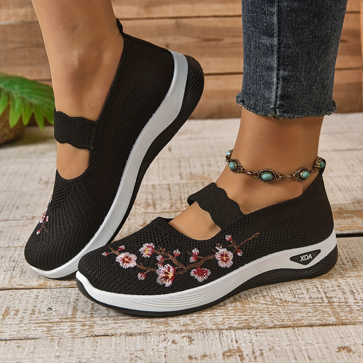 Gianna - Sneakers Floreali di Supporto