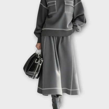 Ensemble de Deux Pièces Chic Minimaliste