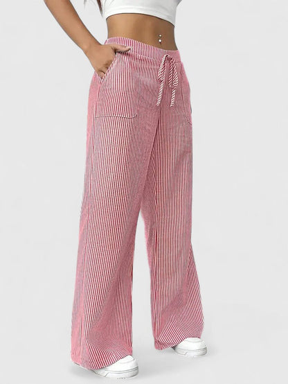Dominique - Pantalon Large Élégant