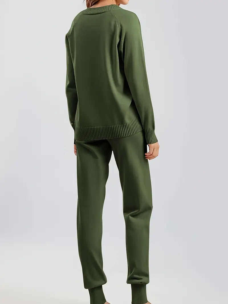 MORGAN – ENSEMBLE DE LOUNGE EN TRICOT CONFORTABLE EN DEUX PIÈCES