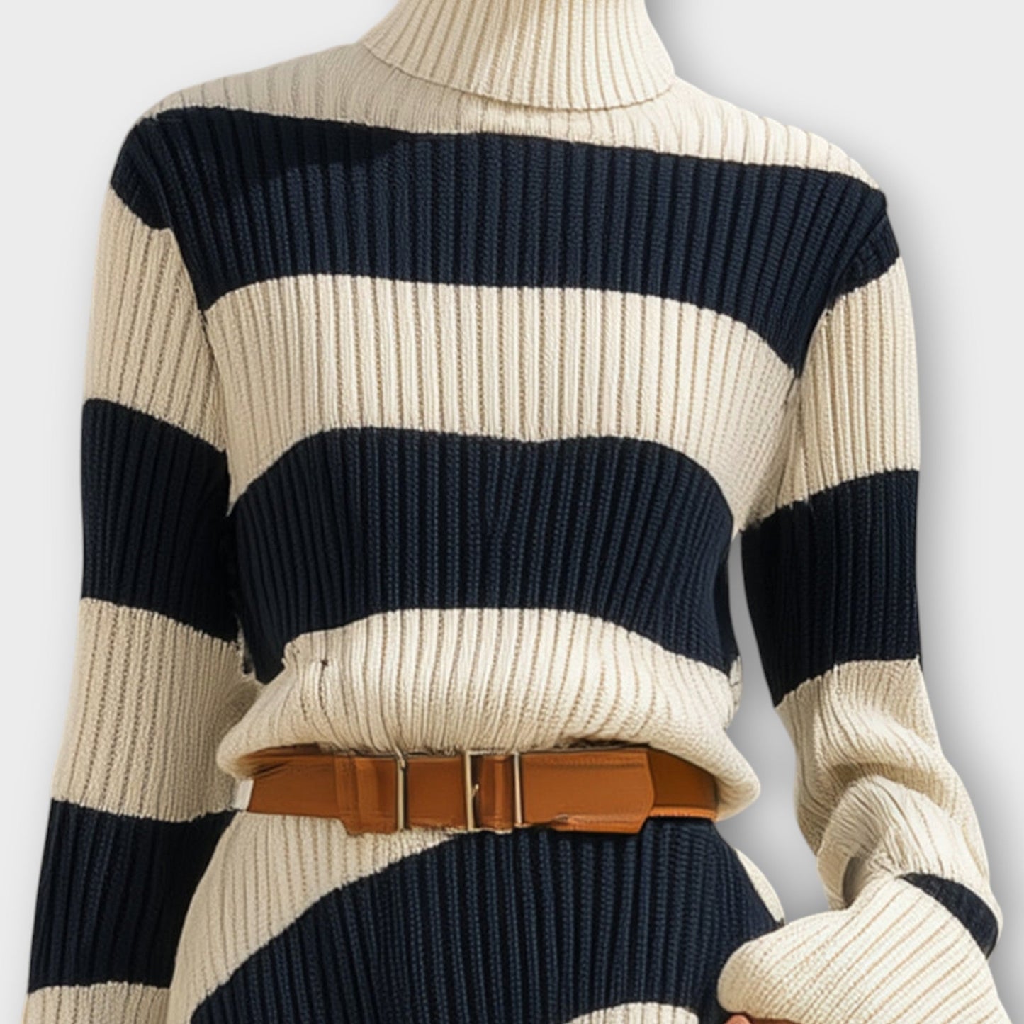 Robe Maxi à Rayures en Tricot