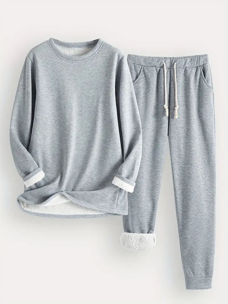 RILEY – ENSEMBLE DE LOUNGE EN POLAIRE AVEC DOUBLURE