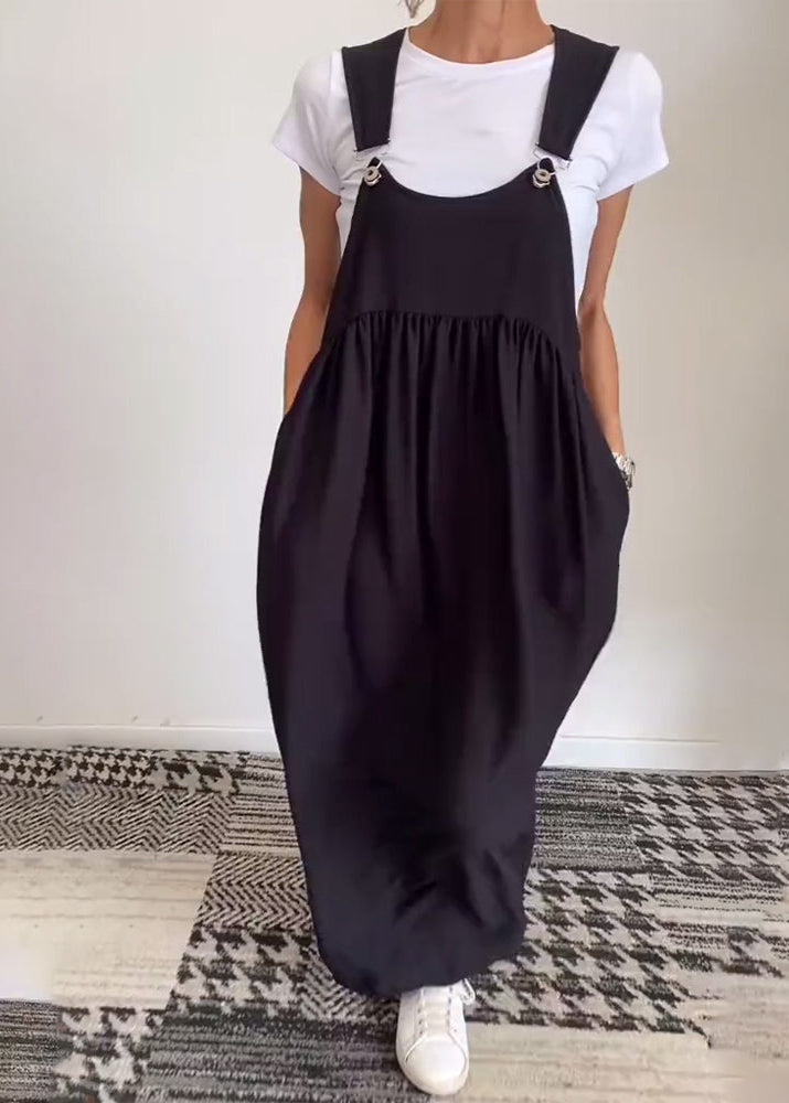 Grace™ - Robe Décontractée à Bretelles de Couleur Unie