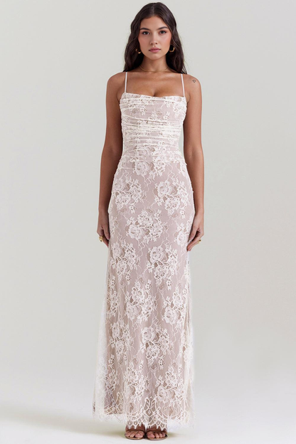 CELESTE - Robe Maxi en Dentelle