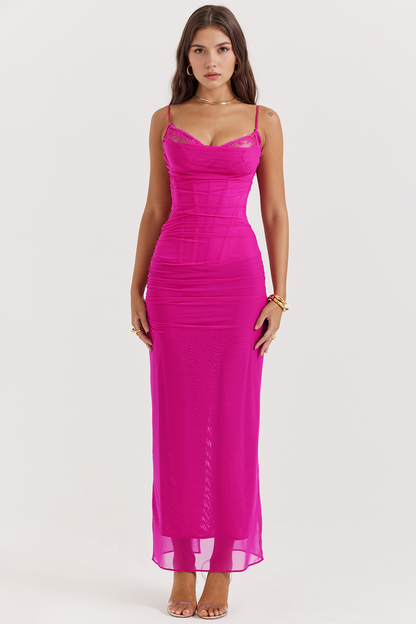 AURELIA - Robe en Dentelle et Maille