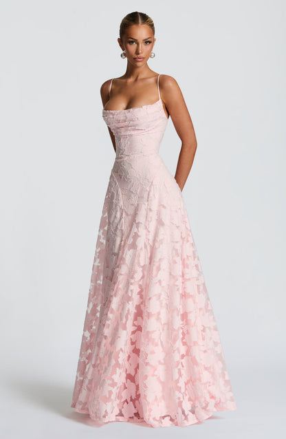 Alona - Robe Maxi en Dentelle Élégante avec Corset