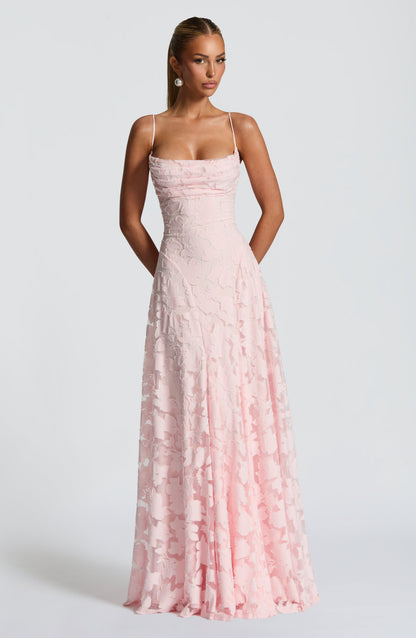 Alona - Robe Maxi en Dentelle Élégante avec Corset