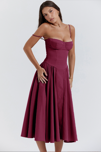 Elara | Robe d'Été Élégante à Corset