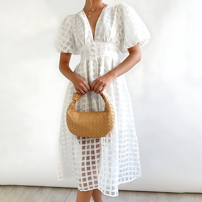 Julia - Robe Midi Élégante d'Été