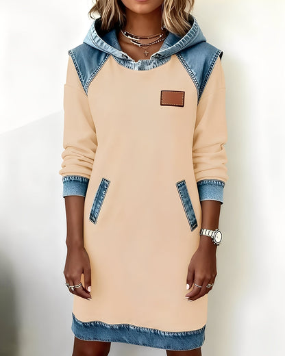 Catherine - Robe à capuche élégante avec poches pour femmes