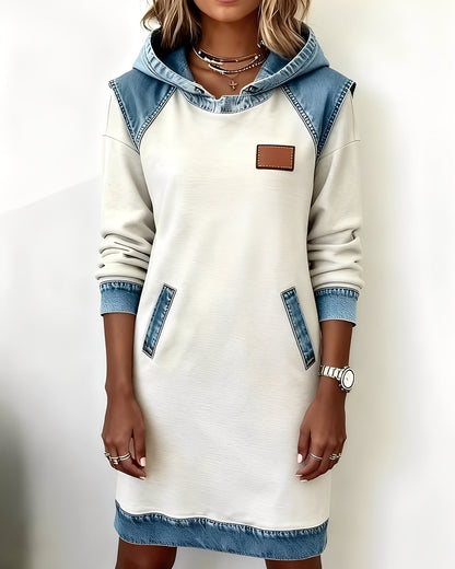 Catherine - Robe à capuche élégante avec poches pour femmes
