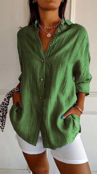 Sasha™ | Chemise Plissée Élégante