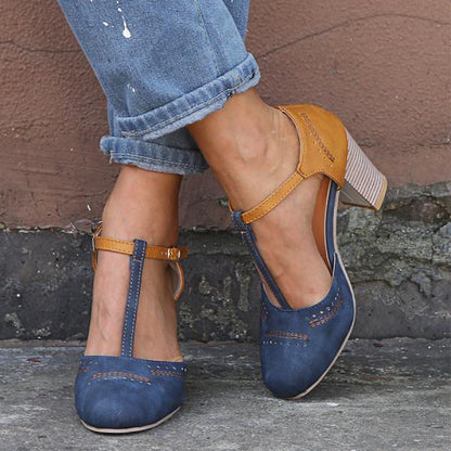Clarina - Scarpe con tacco a blocco eleganti