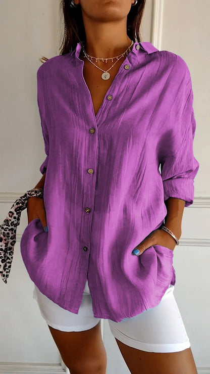 Sasha - Chemise Élégante avec Style Plissé