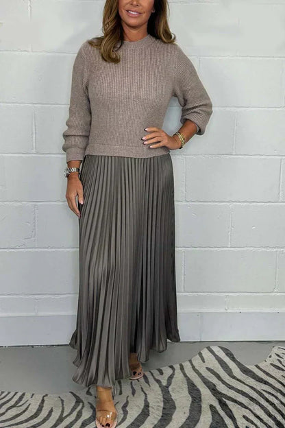 Claire | Élégant robe en tricot 2 en 1