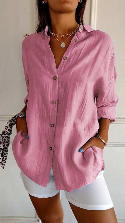 Sasha - Chemise Élégante avec Style Plissé