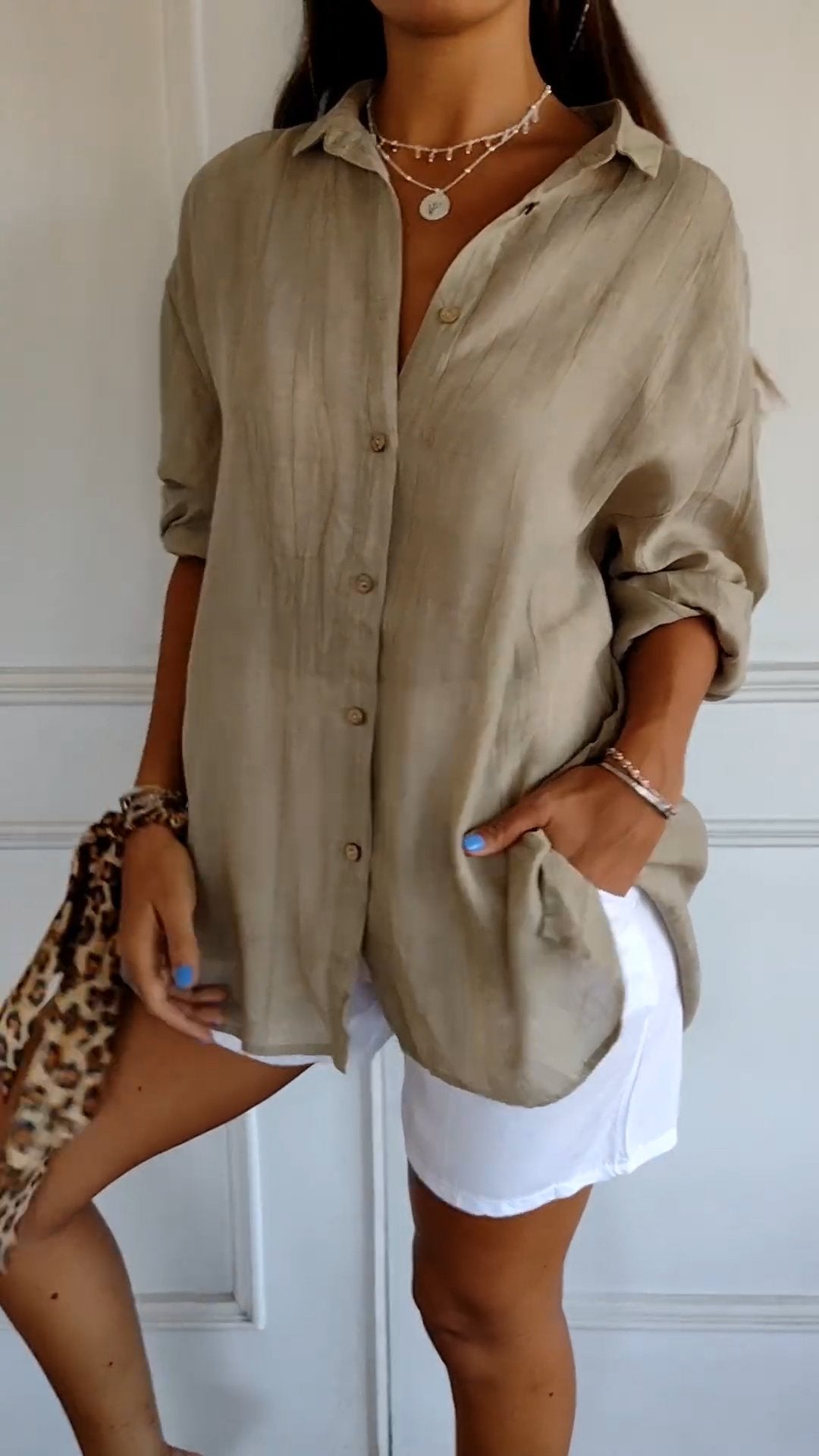 Sasha - Chemise Élégante avec Style Plissé