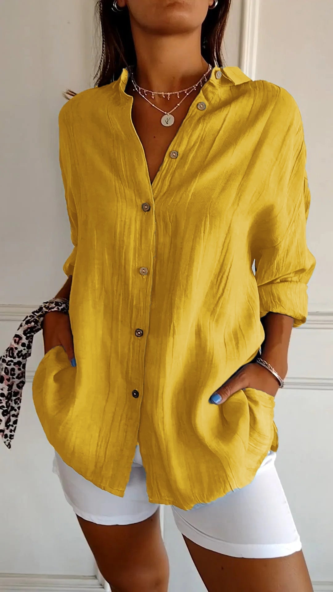 Sasha™ | Chemise Plissée Élégante