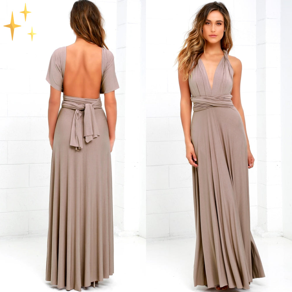 Hannah - Robe croisée femme multiposition élégante