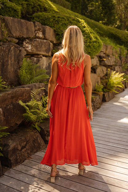 LISA™ | La robe d'été en orange vif
