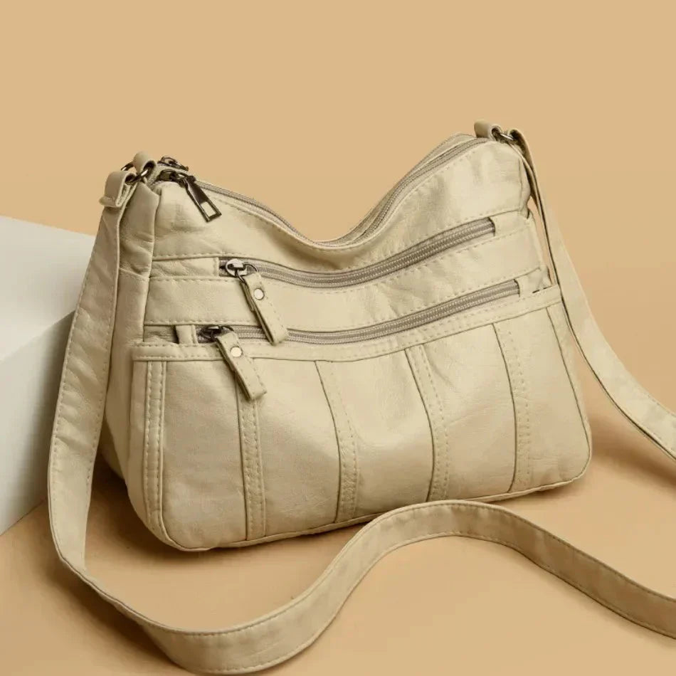 Sac à Bandoulière en Cuir Souple Nina