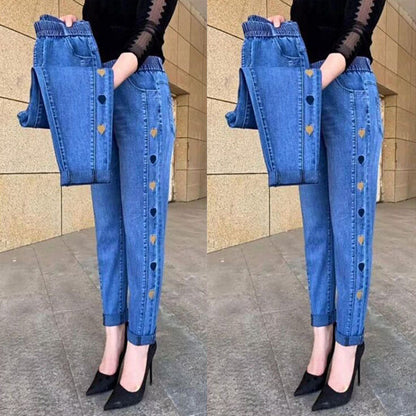 Soraya - Jeans Élastiques Avec Broderie