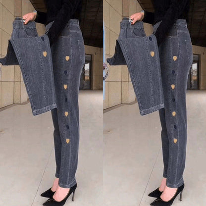 Soraya - Jeans Élastiques Avec Broderie