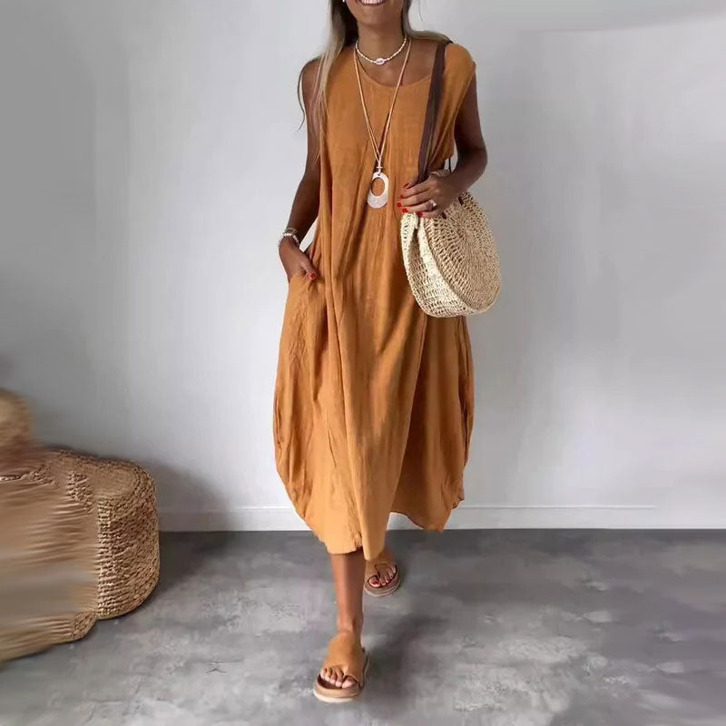 Esme - Robe Midi Sans Manches