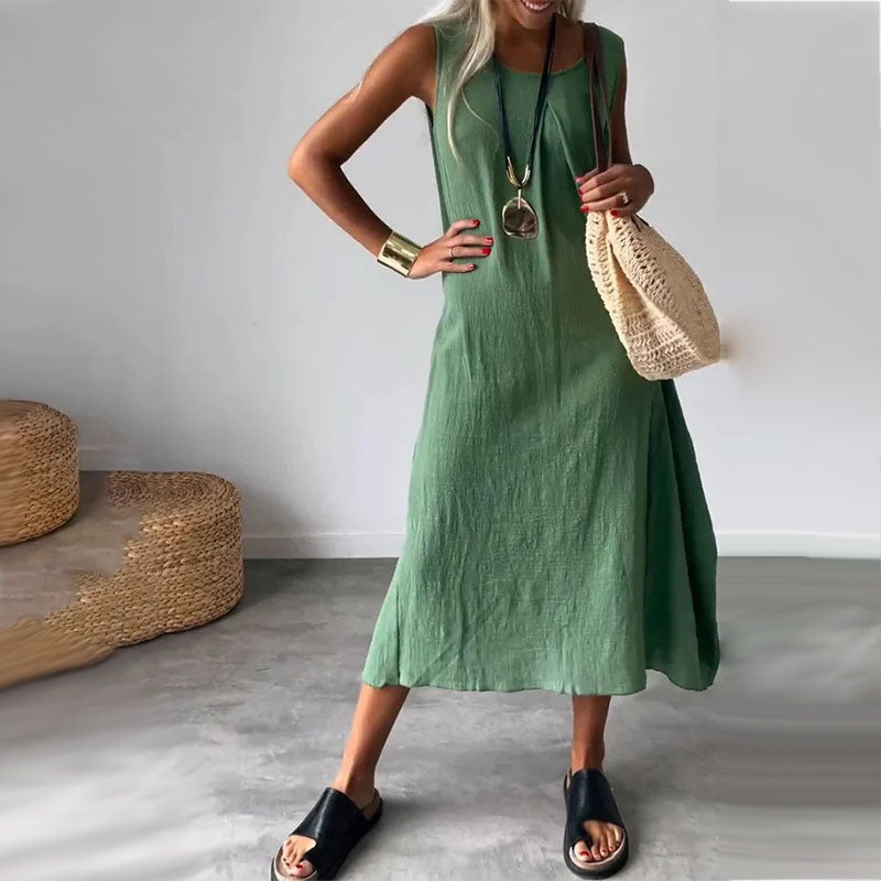 Esme - Robe Midi Sans Manches