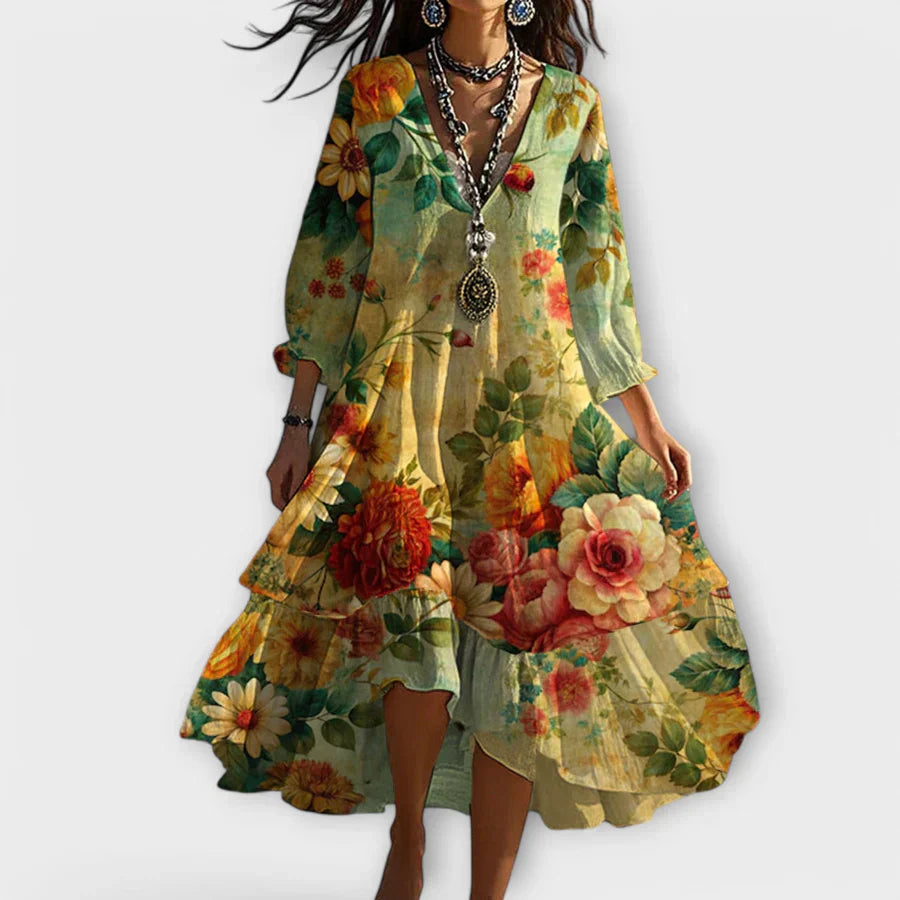Soraya™ – Robe Boho Fraîche avec une Coupe Flatteuse