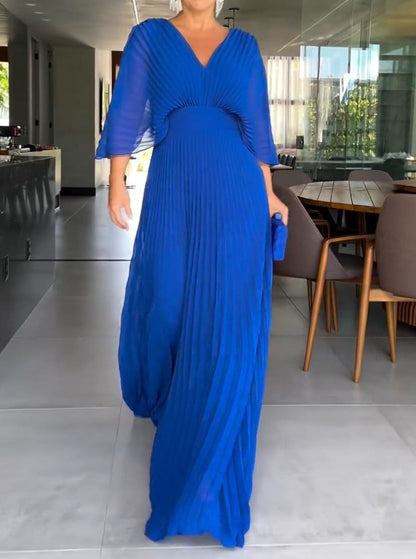 RIA™ - Robe Maxi avec Côtes Flottantes