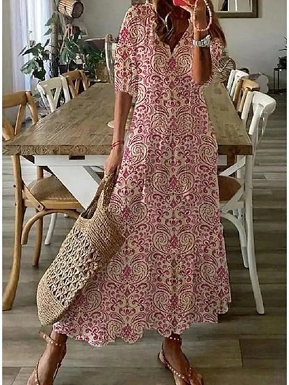 Lorna | Robe Bohémienne avec Franges Élégante
