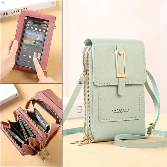 Sac à Bandoulière en Cuir pour Téléphone