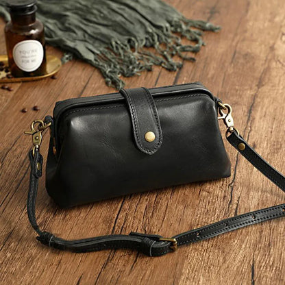 Edis | Sac à Bandoulière Rétro Classique au Format Compact