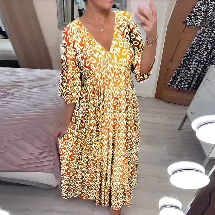Frieda | Robe d'Été Aérée avec Décolleté en V