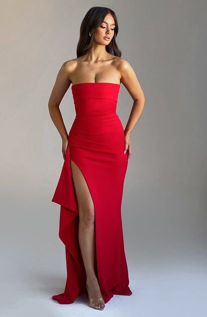 Alina | Élégant Robe Maxi Sans Bretelles